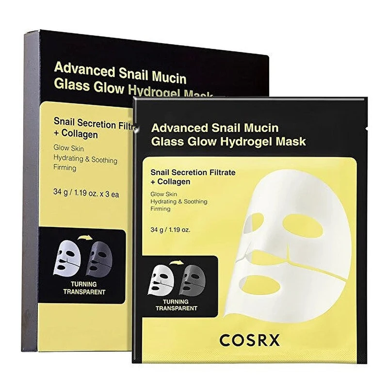 Cosrx Advanced Bava di Lumaca Glass Glow Hydrogel 34g 3 pz — Maschera viso