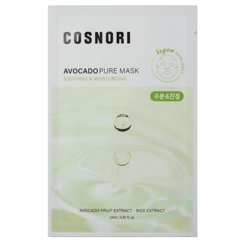 Cosnori Avocado Pure Maschera in Tessuto Nutriente 24ml — Maschera in tessuto
