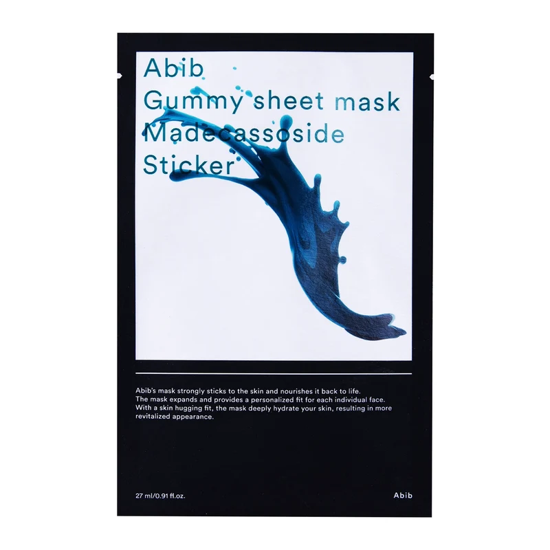 Abib Gummy Madecassoside Sticker Maschera in Tessuto Idratante 27ml — Maschera in tessuto