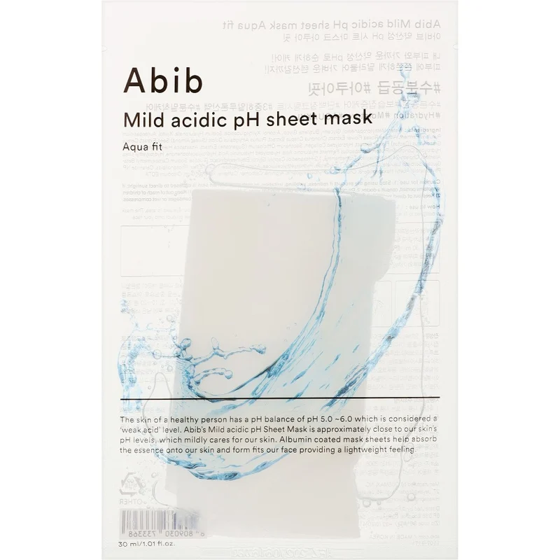 Abib Mild Acidic pH Aqua Fit Maschera in Tessuto 30ml — Maschera in tessuto