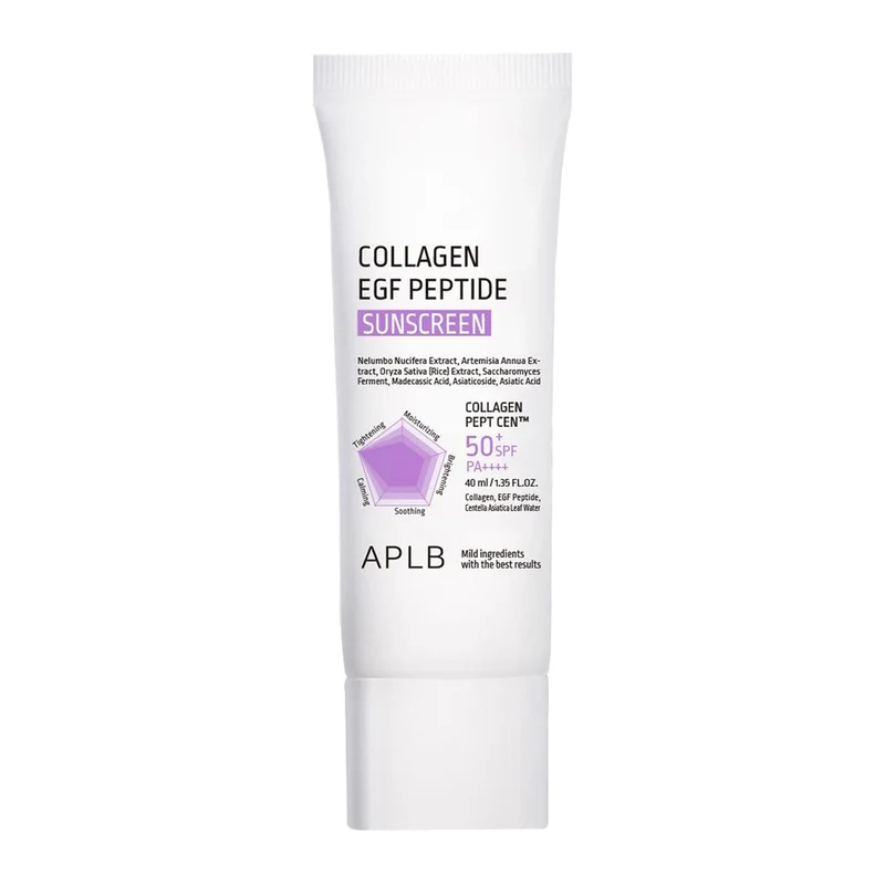 Aplb Collagene EGF Peptidi Protezione Solare SPF50+ Idratante 40ml — Protezione solare