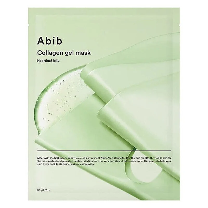 Abib Collagene Gel Jelly Heartleaf Maschera in Tessuto 35g — Maschera in tessuto