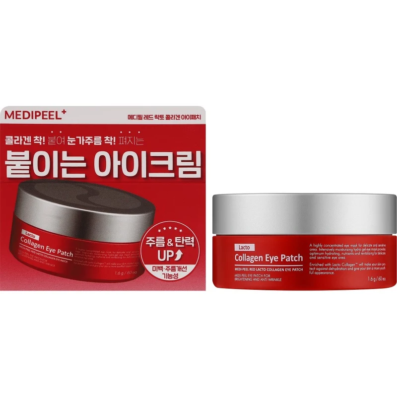 Medi-Peel Red Lacto Collagene Patch Hydrogel Occhi Probiotici 60 pz — Patch occhi