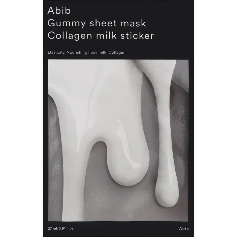 Abib Gummy Collagene Milk Sticker Maschera in Tessuto 27 ml — Maschera viso