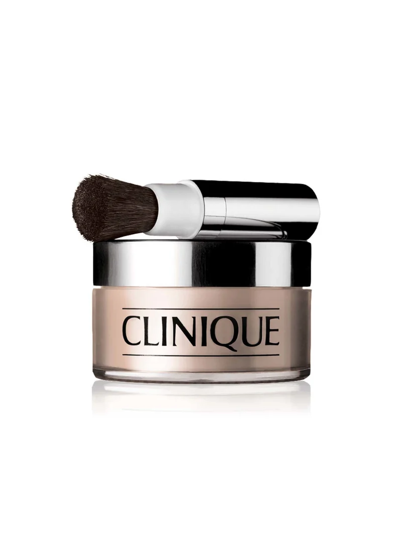Blended face powder and brush