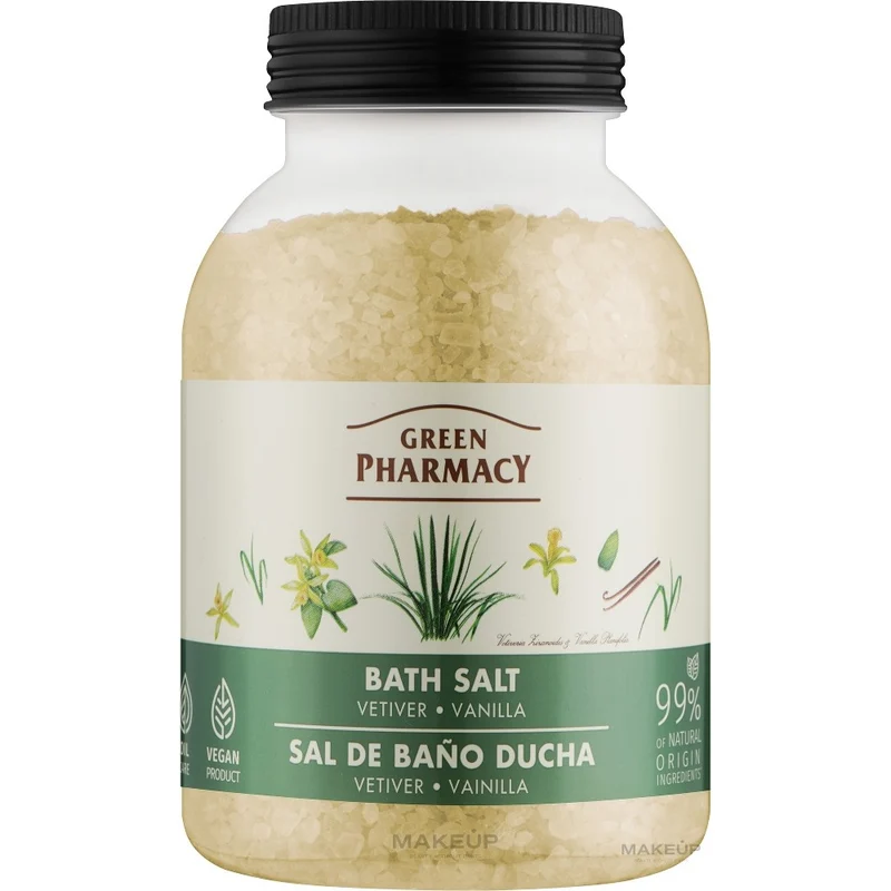 Green Pharmacy Vetiver & Vanilla 1000 g — Sale da Bagno Rilassante