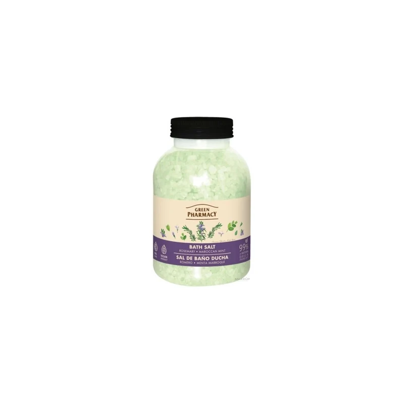 Green Pharmacy Rosemary & Moroccan Mint 1000 g — Sale da Bagno Rilassante