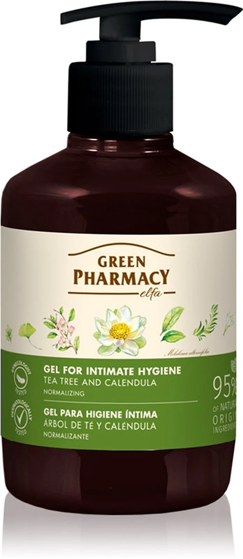Green Pharmacy Marigold & Tea Tree Gel per l'igiene intima 370 ml — Gel Igiene Intima
