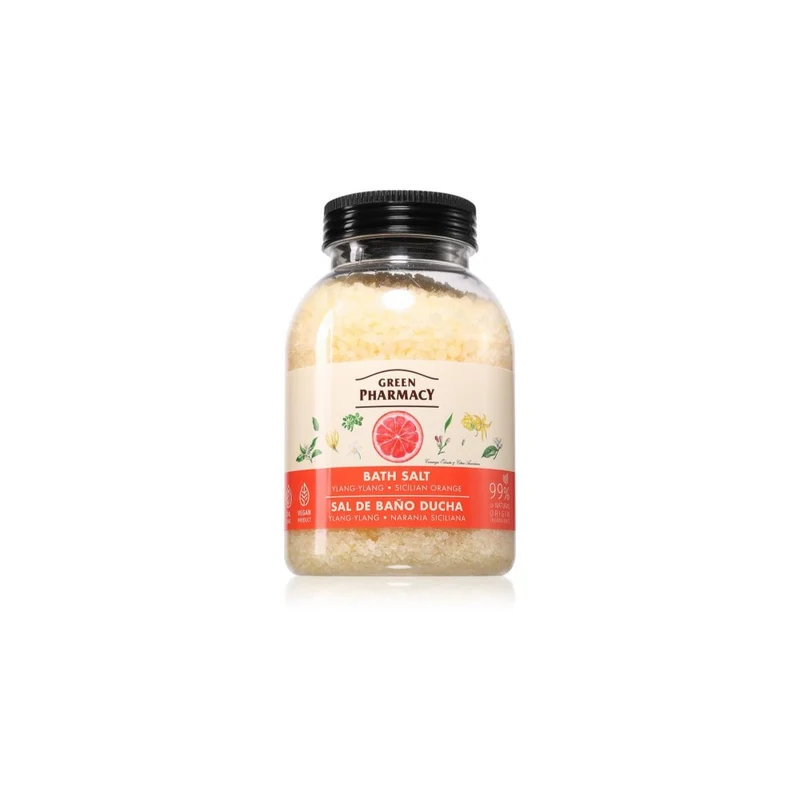 Green Pharmacy Ylang-Ylang & Sicilian Orange Sale da Bagno Rilassante 1000 g — Sale da Bagno