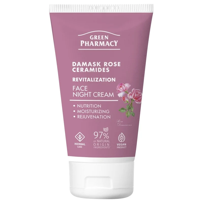 Green Pharmacy Damask Rose & Ceramides Crema notte viso 50 ml — Crema Notte