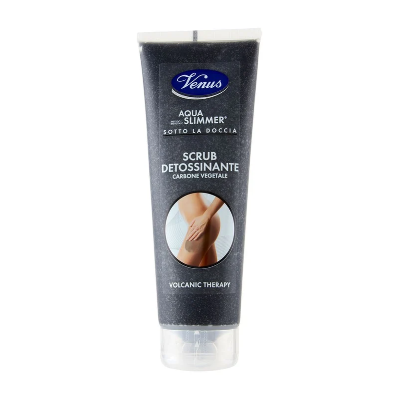 Venus Aqua Slimmer Sotto La Doccia Scrub Detossinante Carbone Vegetale 250 ml — Scrub corpo