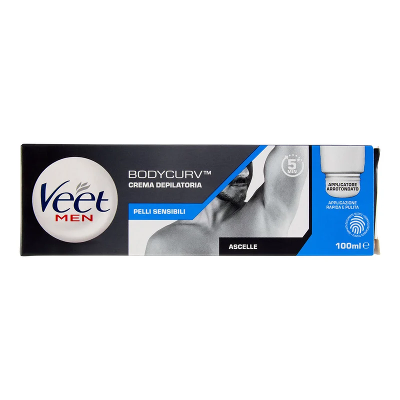 Veet For Men Crema Depilatoria Ascelle Pelli Sensibili 100 ml — Crema depilatoria