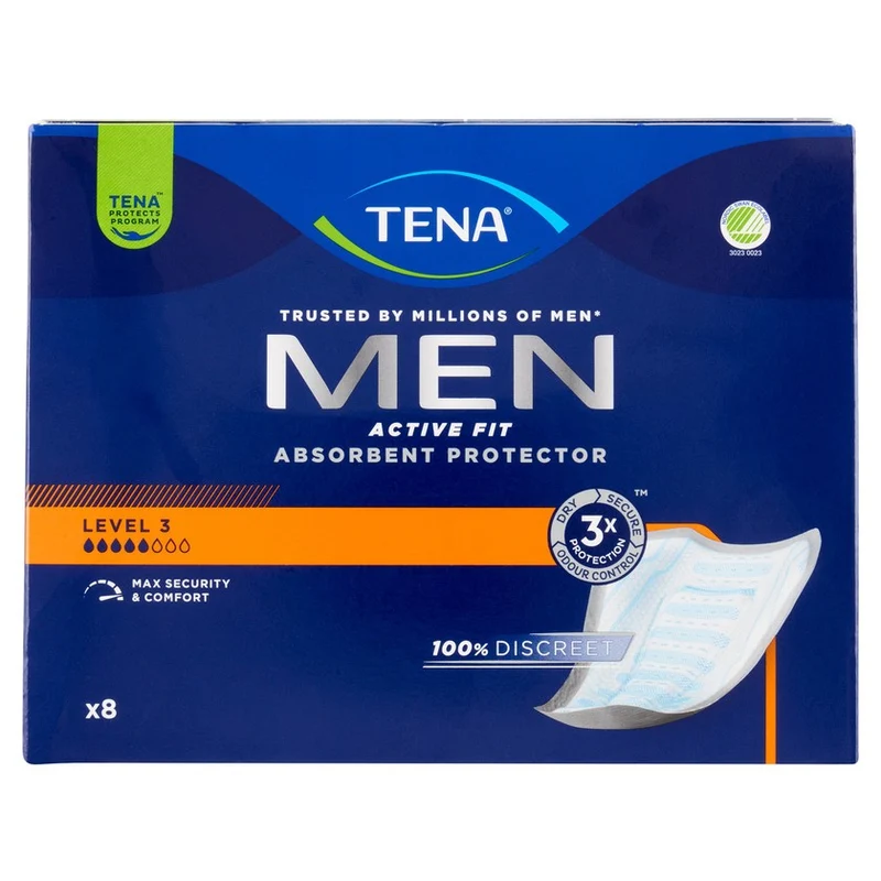 Tena Men Active Fit Absorbent Protector Level 3 8 pezzi — Assorbenti Maschili
