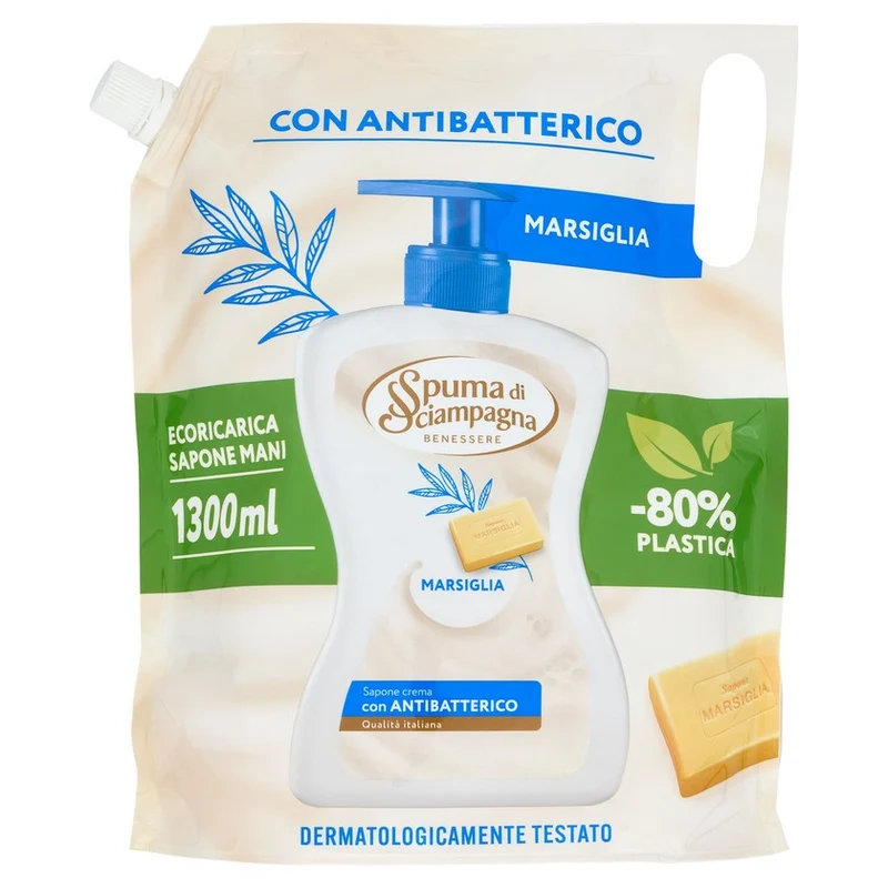 Spuma di sciampagna Sapone Crema Marsiglia 1300ml — Sapone
