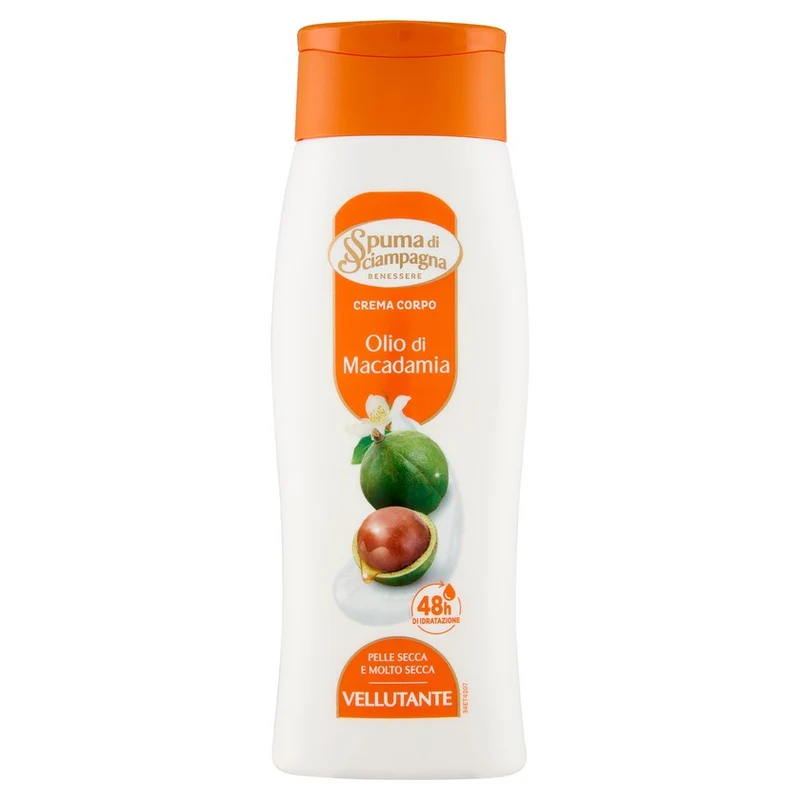 Spuma di sciampagna Crema Corpo Olio Di Macadamia 250ml — Crema corpo