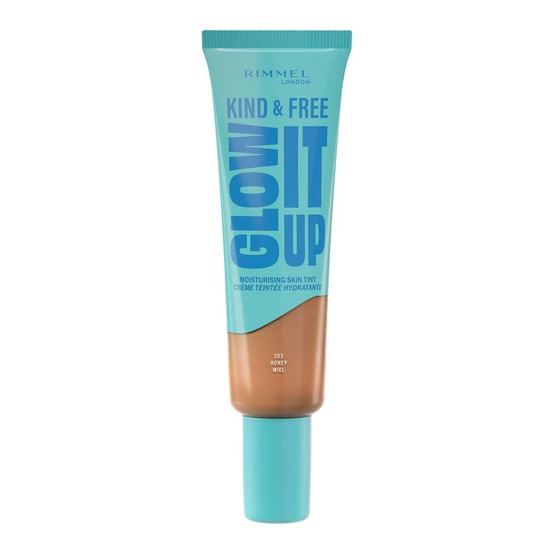 Rimmel Glow It Up Kind & Free Fondotinta Liquido 303 Honey — Fondotinta