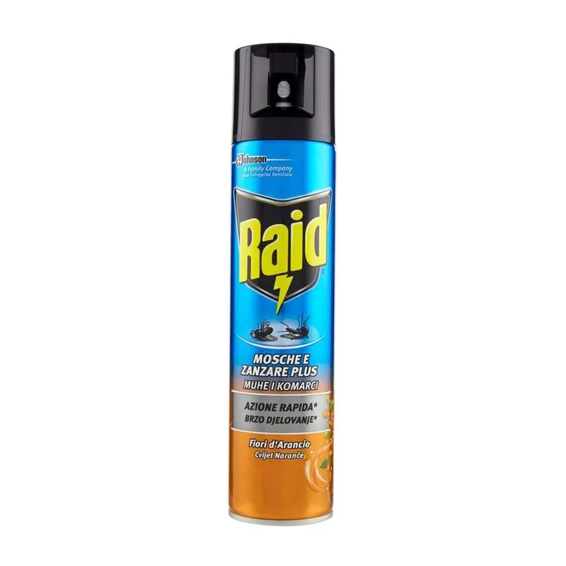 Raid Mosche Zanzare Plus Fiori D'Arancio 400 ml — Insetticida