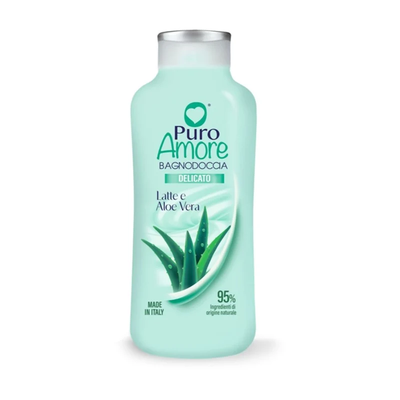Puro amore Latte Aloe Vera Bagno Doccia 650 ml — Bagnoschiuma