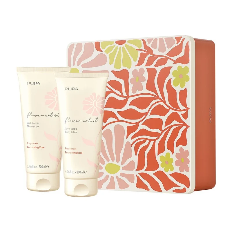 Pupa Flower Artist Kit Enchanting Rose Latte Doccia 200 ml + Latte Corpo 200 ml — Set Corpo