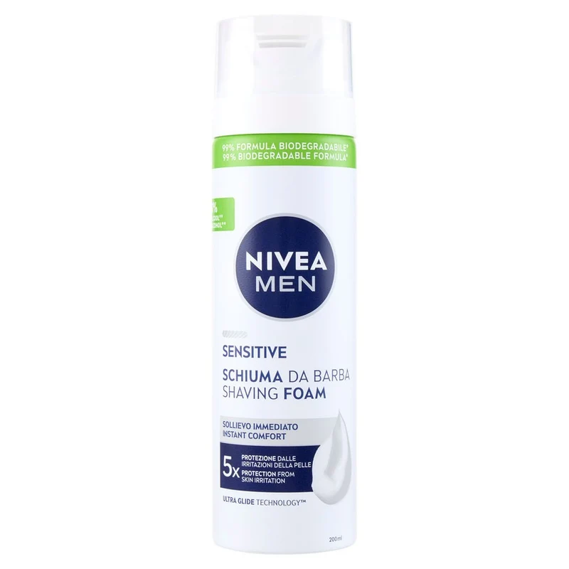 Nivea Men Sensitive Schiuma Barba 200 ml — Schiuma da barba