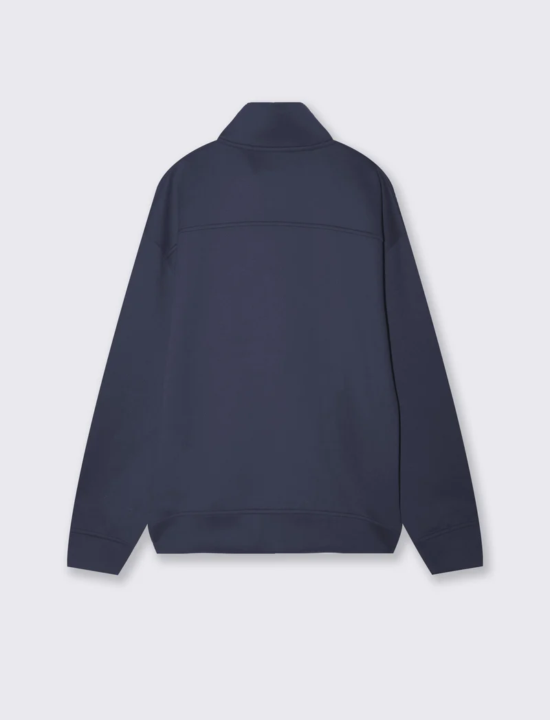 Felpa Cardigan Soft Touch Relaxed Fit - Avion