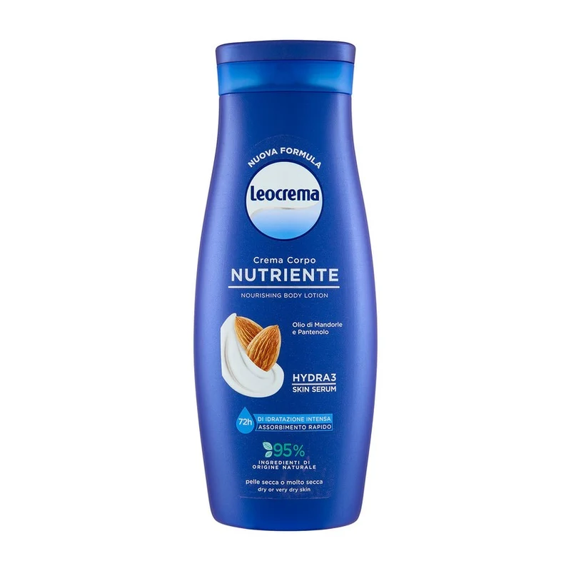 Leocrema Fluida Crema Corpo Nutriente Olio Di Mandorle E Pantenolo 400 ml — Crema corpo