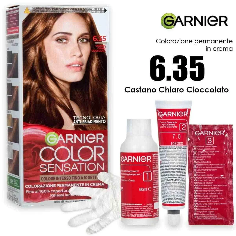 Garnier Color Sensation 6.35 Castano Chiaro Cioccolato — Colorante per capelli