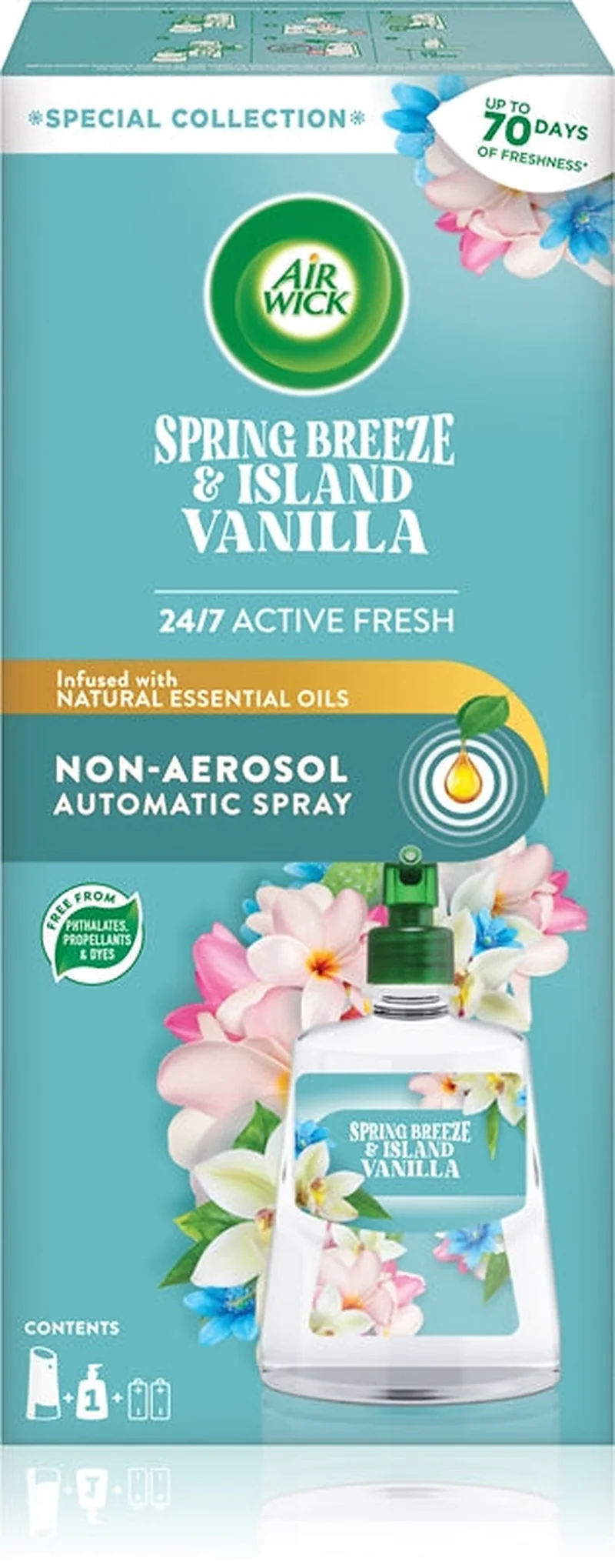 Air Wick Active Fresh Spring Breeze Island Vanilla Deodorante Automatico 228 ml — Deodorante