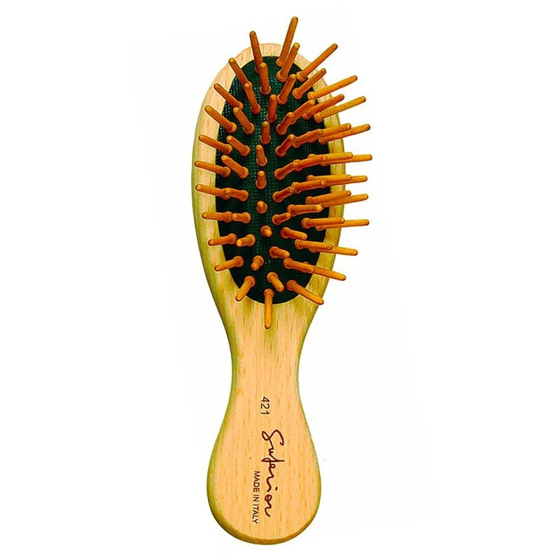 Guenzani Superior 421 — Spazzola in Legno Ovale Piccola