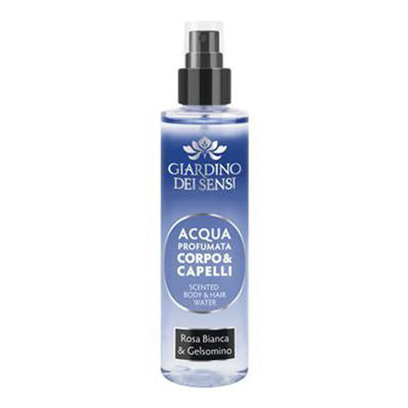 Giardino dei sensi Acqua Profumata Corpo E Capelli Rosa Bianca E Gelsomino 110 ml — Acqua profumata