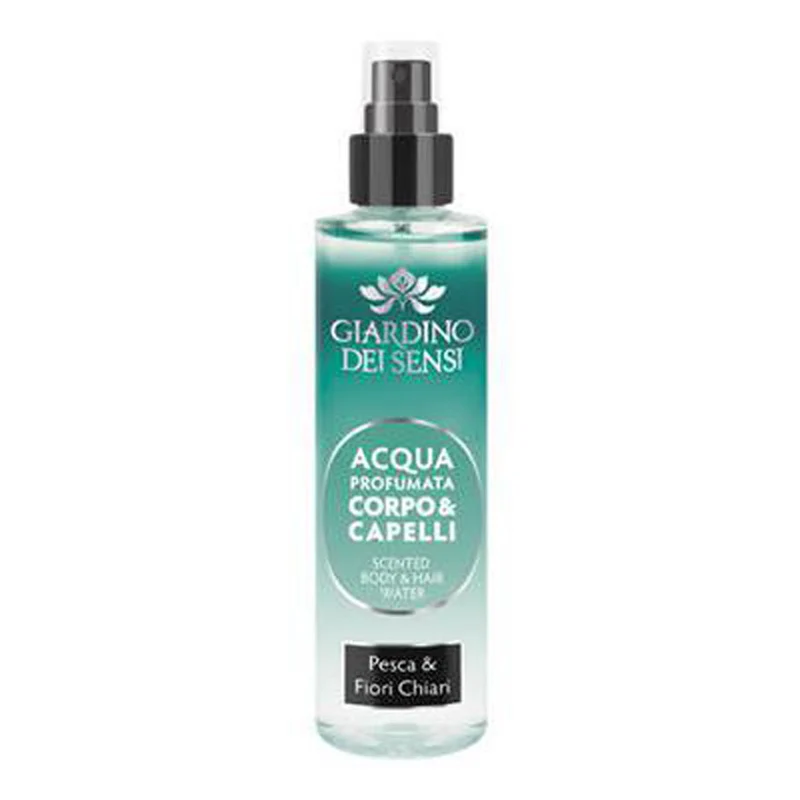 Giardino dei sensi Acqua Profumata Corpo E Capelli Pesca E Fiori Chiari 110 ml — Acqua profumata