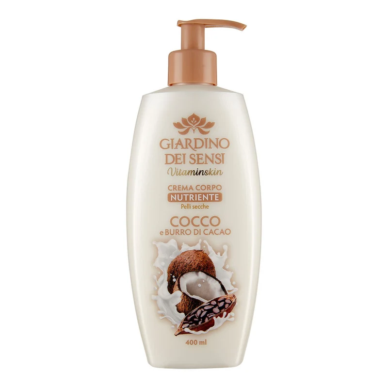 Giardino dei sensi Vitaminskin Crema Corpo Nutriente Cocco E Burro Di Cacao 400 ml — Crema corpo