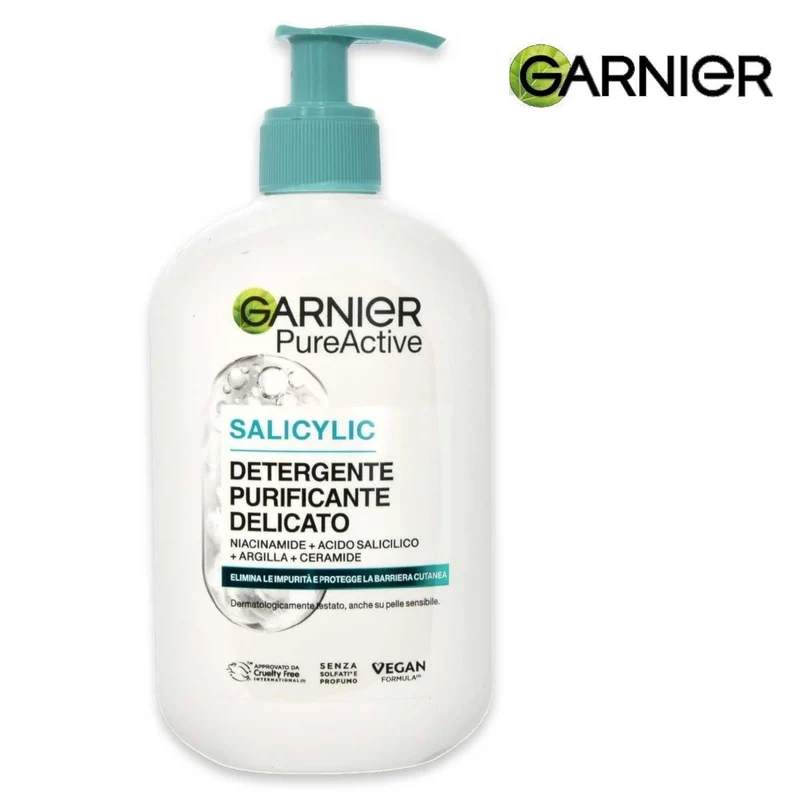 Garnier Pureactive Detergente Purificante Delicato 250 ml — Detergente viso