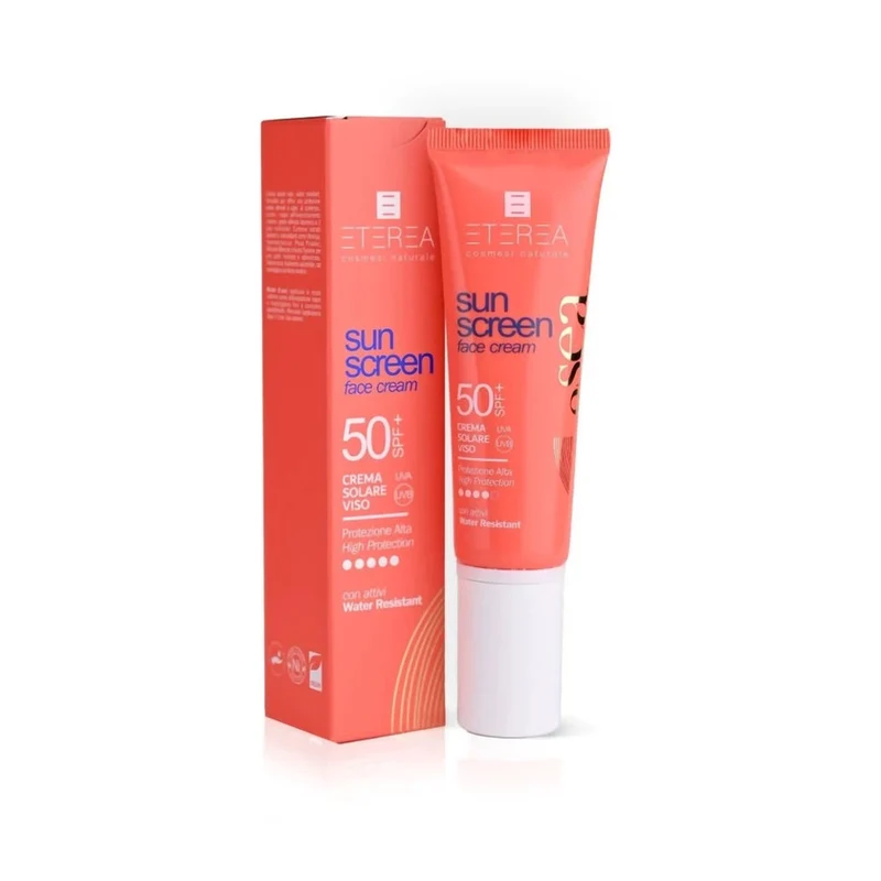 Eterea cosmesi naturale Sun Screen Crema Viso Spf50+ 50 ml — Crema solare