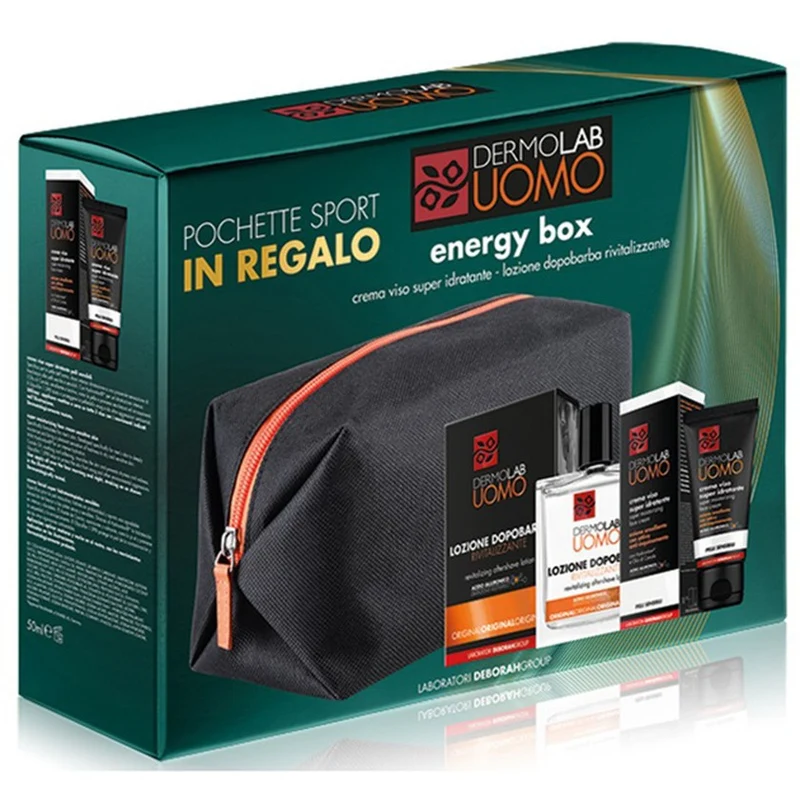 Dermolab Energy Box Uomo Pelle Universale Energizzante Crema 3 Pz 1 unità — Set regalo