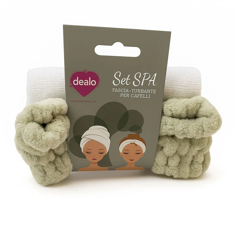 Dealo Turbante e Fascia Capelli Set Spa 1 pz — Kit Beauty