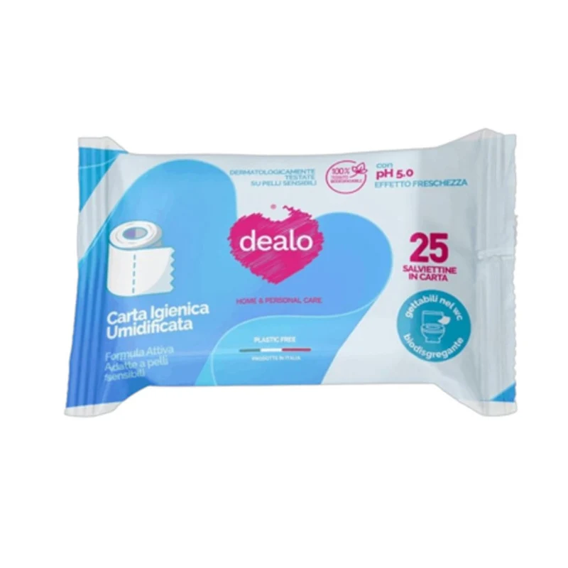 Dealo Salviettine Imbevute Carta Igienica 25 Pezzi — Salviette igieniche