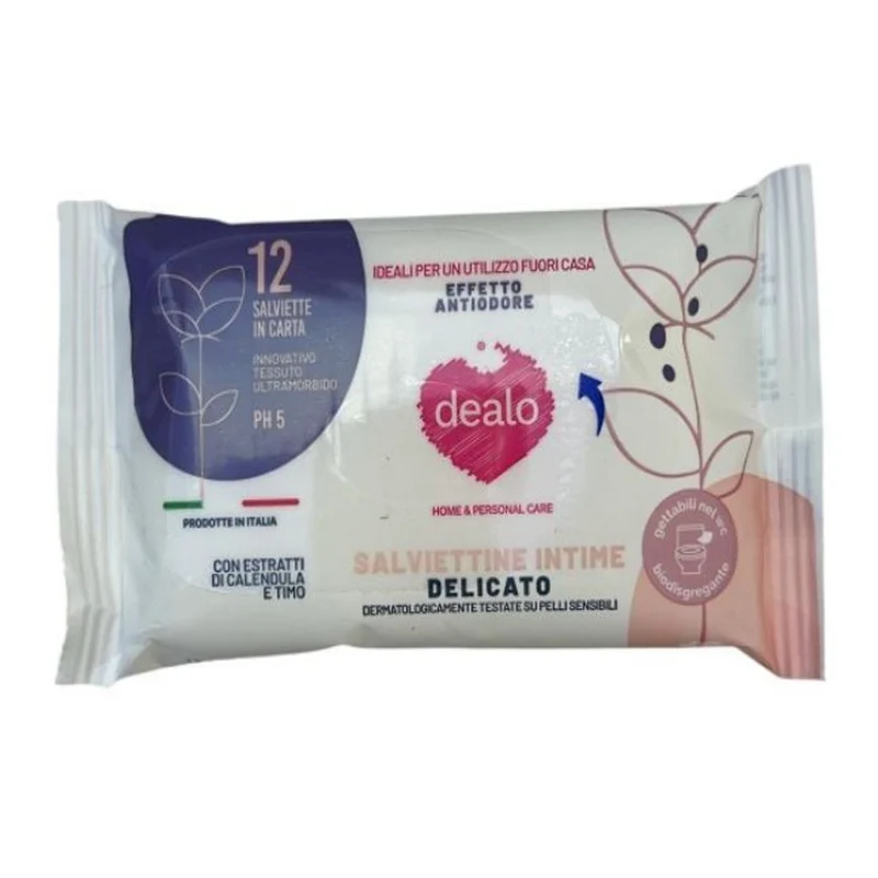 Dealo Delicate 12 pz — Salviette Intime