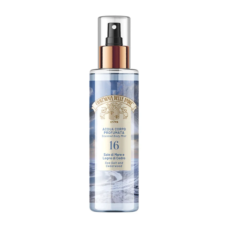 Compagnia delle indie Sale Di Mare E Legno Di Cedro Acqua Corpo Profumata 200 ml — Acqua corpo profumata