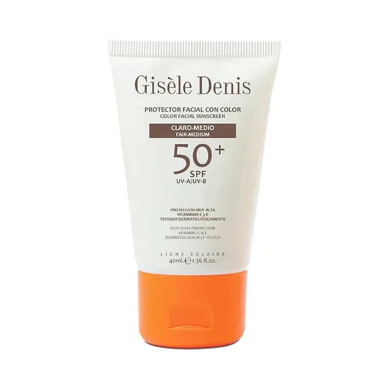 Gisèle Denis Color Crema Solare Viso Spf50+ Fair/Media 40 ml — Crema solare