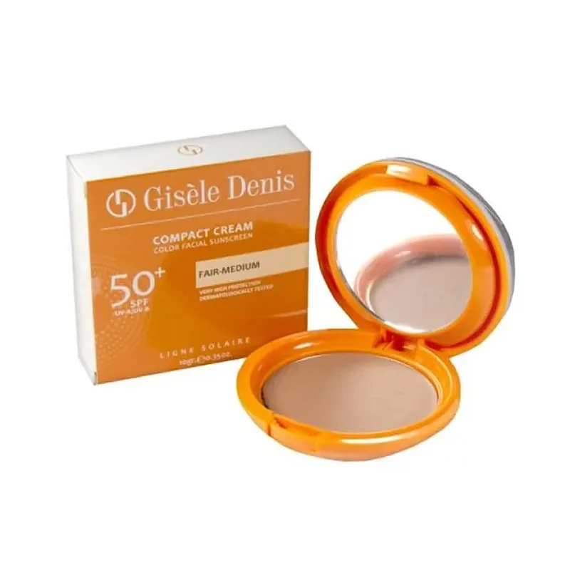 Gisèle Denis Crema Solare Viso Compatta SPF50+ Fair-Media 10 g — Solare Viso