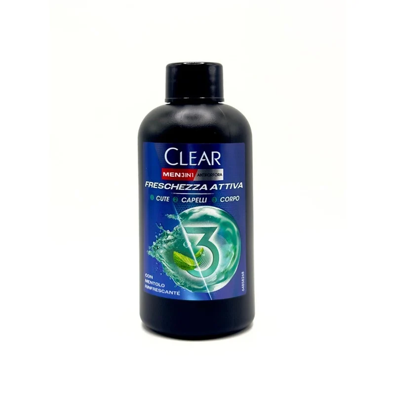 Clear Shampoo Uomo Anti-forfora 3in1 Freschezza Attiva 100 ml — Shampoo