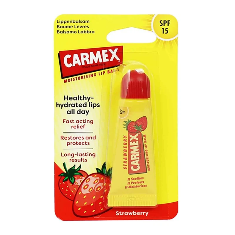 Carmex Idratante Lip Balm Strawberry Balsamo Labbra Alla Fragola Spf15 10 gr — Balsamo labbra