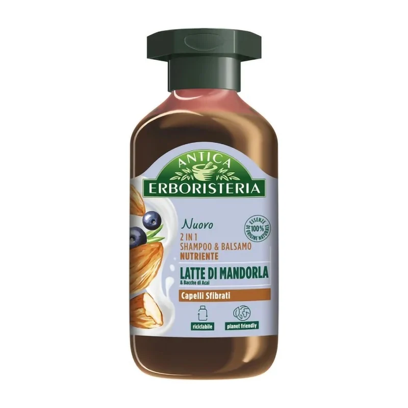 Antica Erboristeria Shampoo E Balsamo Nutrienti 2in1 Al Latte Di Mandorla 250 ml — Shampoo