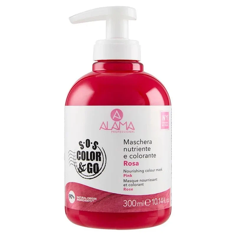 Alama S.o.s Color & Go Maschera Colorata 300 ml Rosa — Maschera colorante per capelli