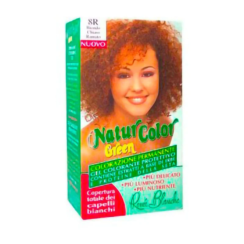 Renée blanche Tinta Per Capelli Natur Color Green 8 R Biondo Chiaro Ramato — Tinta per capelli