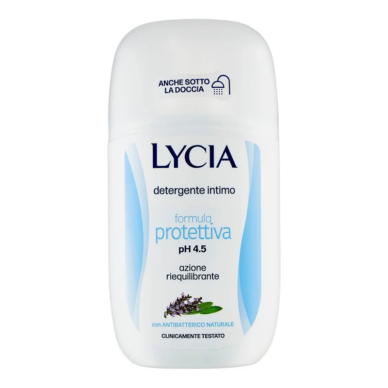 Lycia Detergente Intimo Formula Protettiva Ph 4.5 Con Antibatterico Naturale 200 ml — Detergente intimo