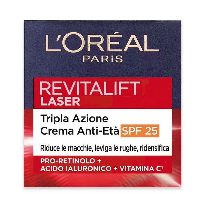L'Oréal Paris Revitalift Laser Tripla Azione Crema Anti Età SPF25 50 ml — Crema solare viso