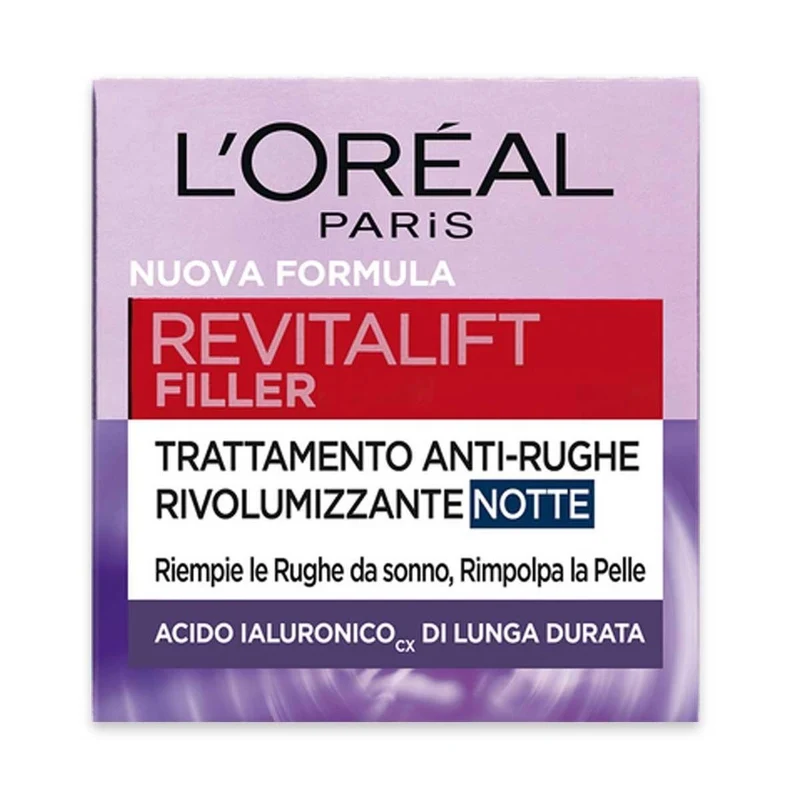 L'Oréal Paris Revitalift Filler Trattamento Anti Rughe Notte Rivolumizzante 50 ml — Crema viso