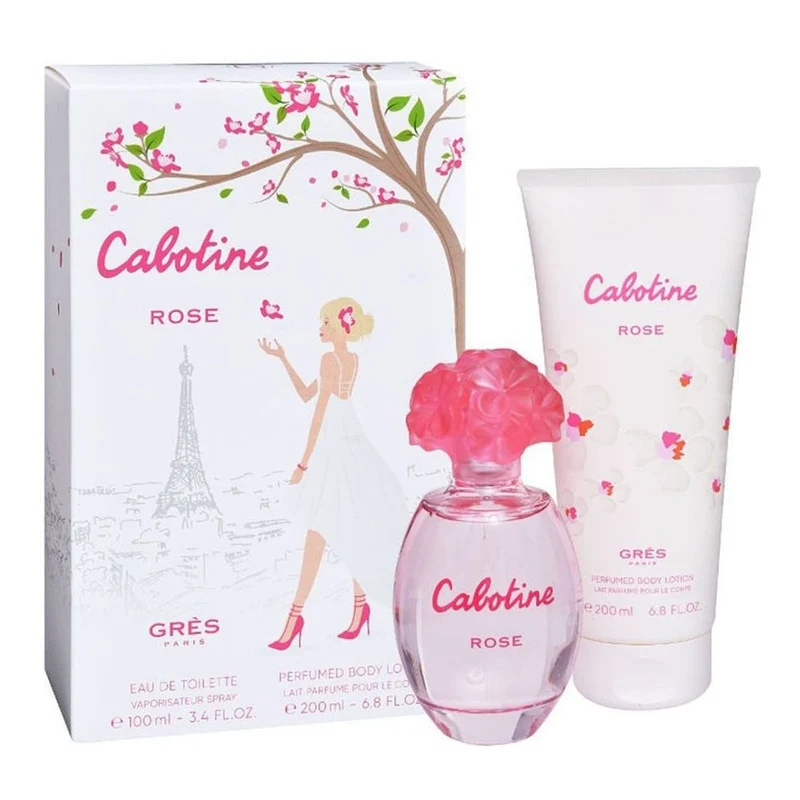 Cabotine Rose Donna Eau de Toilette 100 ml + Lozione Corpo 200 ml — Cofanetto Eau de Toilette